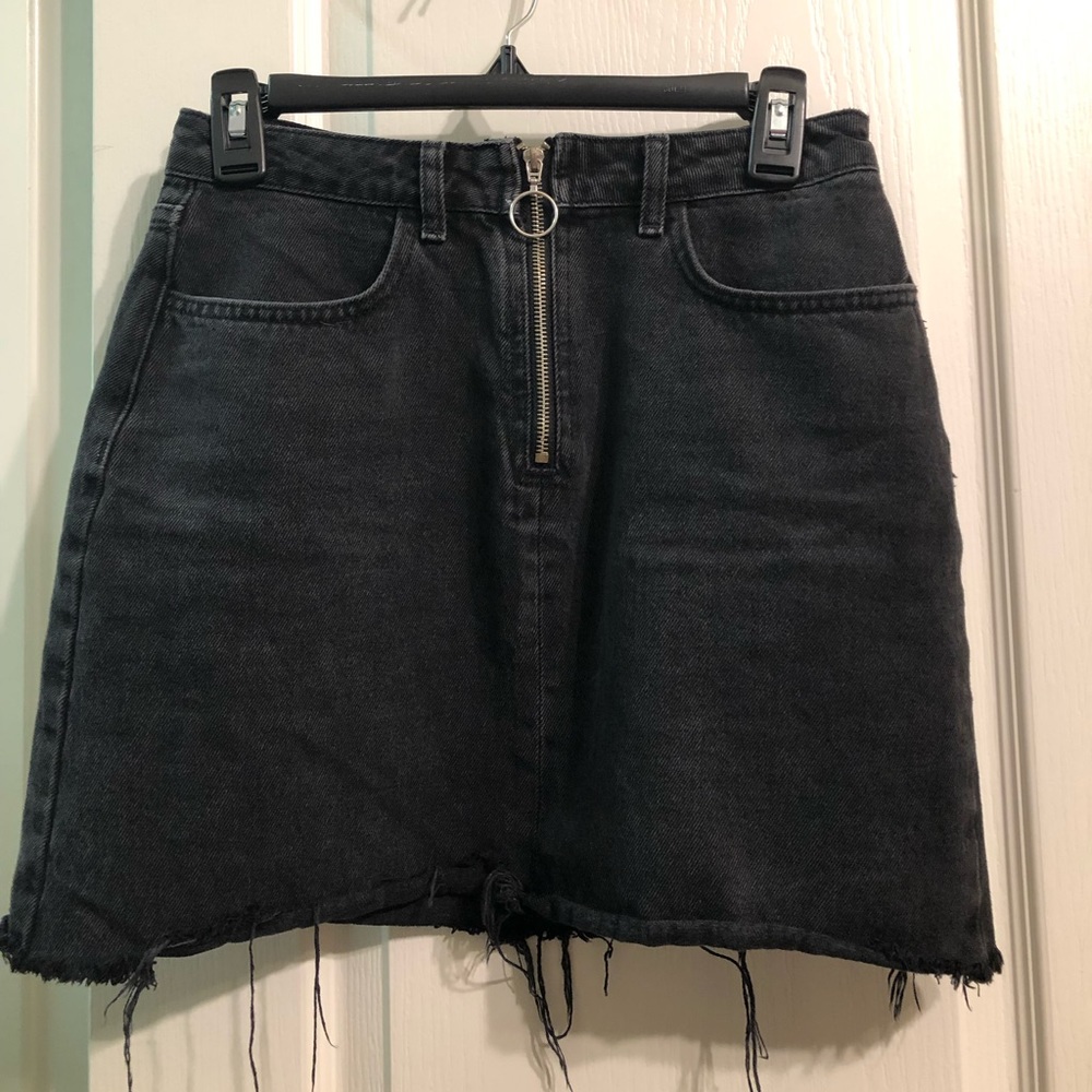 Size 6 Black Denim Skirt